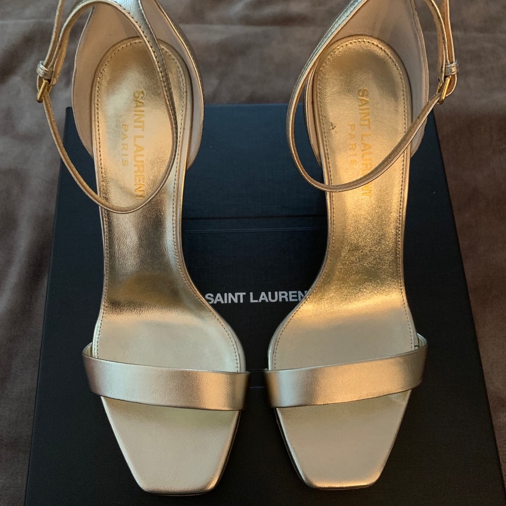 NEW Saint Laurent Amber Heels